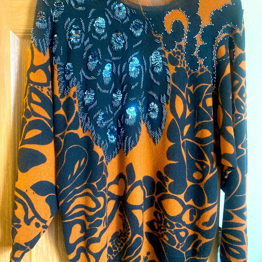 Vintage Embroidery Sweater